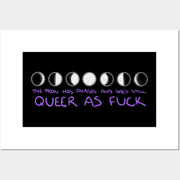 Moon Phases Wall Art by SpectacledPeach